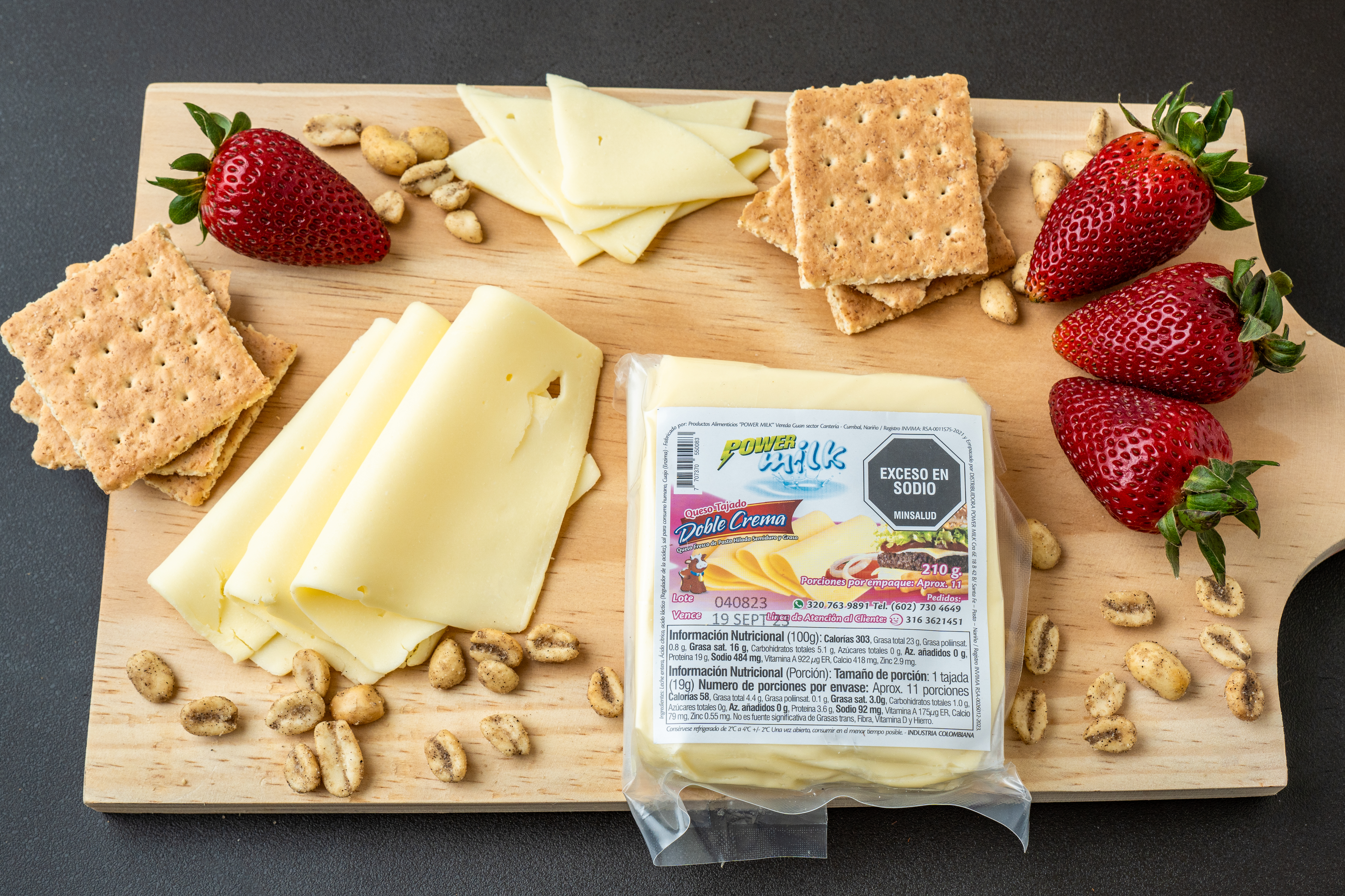 Queso Doble Crema Tajado